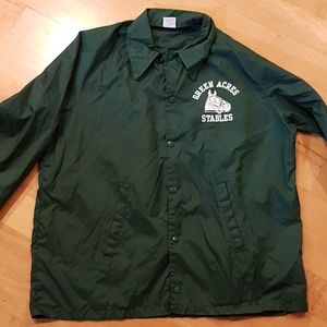Green Acres Stables (green) windbreaker Jacket  70